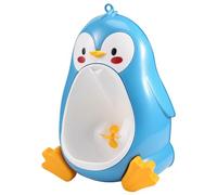 Okeeyseda Baby Boy Potty Toilet Training Penguin Children Stand Vertical Urinal Pee Infant Toddler Wall-Mounted Blue
