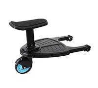Okeeyseda Baby Stroller Wheeled Board Kids Wheel Board Stroller Step Stand Ride on Boards Plate Detachable Seat Blue