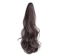 Okeeyseda Black Brown Ponytail Clip Wig Style Hip- High Ponytail Natural Forcing Fake Ponytail Female Braid