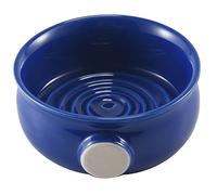 Okeeyseda Ceramic Men's Shaving Mug Bowl Cup Thread Bottom Wide Mouth for Shave Brush and Shaving Soap Royal Blue