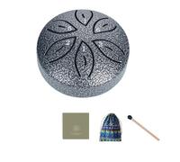Okeeyseda Children'S Musical Instruments Orff Instruments Crafts Mini Hollow Drum 3 Inch 6 Tone Silver