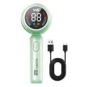 Okeeyseda Fabric Shaver Lint Remover Hair Ball Trimmer USB Rechargeable LED Display Clothes Lint Remover Green