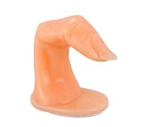 Okeeyseda False finger mannequin for training Acrylic Gel Fiberglass Nail Art-Orange.