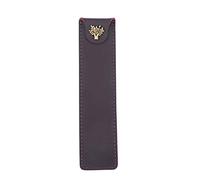Okeeyseda Genuine Leather Pen Pouch Holder Single Pencil Bag Pen Case with Snap Button for Rollerball Fountain Ballpoint Pen-