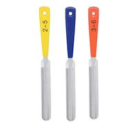 Okeeyseda Guitar Nut File Set Nail Puller Repair Tool Guitar Nut File Stainless Steel Guitar Fret File 3Pcs