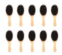 Okeeyseda Hair Brush Boar Bristle Hair Brush with Nylon Pins Bamboo Paddle Daily Use for Conditioning Improve Hair Texture