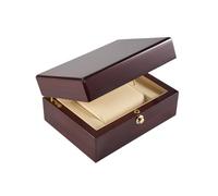 Okeeyseda Large Size Wood Lacquered Glossy Single Watch Box with PU Leather Cushion
