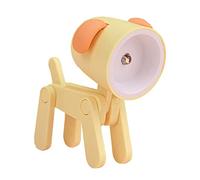 Okeeyseda Mini Night Light LED Adjustable Desk Book Light Cute Pet Light Eye Protection Table Lamp Home Room Decor,Dog Yellow