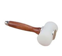 Okeeyseda Nylon Leather Carving Hammer Handmade Leatherart Tool Silent Double Log Aluminum Alloy Handle Percussion Easy Install
