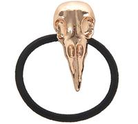 Okeeyseda Punk Jewelry National Totem Raven Funeral Hair Ring Golden Pirate Skull Pendant Hair Ring