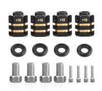 Okeeyseda RC Brass Spacers Wheel Hex Hub Extenders for TRX4 TRX6 Wheels Extension Hex Drive Adapter(+10mm Thickness)