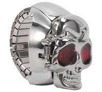 Okeeyseda Red Eyes Skull Design Stretchy Band Quartz Ring Watch for Lady Men