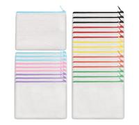 Okeeyseda Sublimation Blank Canvas Cosmetic Bags Bulk,DIY Heat Transfer Cosmetic Bags, Clear Sublimation Blank Bags with Zipper