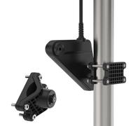OkeMeeo Fish Finder Transducer Mount Compatible with Lowrance Eagle Eye 9, Fits 0.78 to 1.96 Inch Trolling Motor Pole, Anti-Slip, Easy Installation