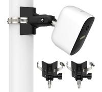 OkeMeeo Outdoor Camera Mount for Arlo Pro 5S/Pro 3/Ultra 2/Essential XL, for eufyCam 2C/2C Pro and More 1/4’’ Threaded Camera No Drill Pole Mount (Black, 2 Pack)
