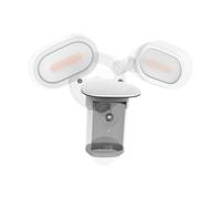OkeMeeo Sun Shade Rain Cover Compatible with Ring Floodlight Cam Pro, Wired (2nd Gen), Weatherproof Protective Camera Cover, White
