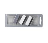 OKEMISS 100 pcs No Scratch for Tiles&Glass UK Hard Water Approved Cleaning Tool Sticker Remover Decals Scraper Oven Glass Door Carbon Scraper with Clam Shell Storage