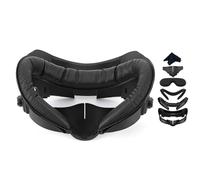 OKESYO Facial Interface Face Cover Pad for Meta/Oculus Quest 3 Accessories with PU Face Pad, Breathable Ice Silk Cotton and Light Blocking Nose Pad, Sweatproof (6 in 1, Normal Model)