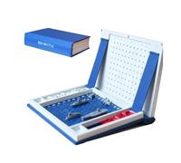 OKESYO Hangman Book Game, playbook hangman board games, 3D Printed Magnetic Chess Set, Four in a Row, Sea Battle, Backgammon, Mancala, Portable Books Design Chess Set for Adults