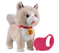 OKESYO Interactive Puppy Toy for Kids, Electronic Dog Toy with Leash, Walks, Barks, Shake Tail and Talk, Cute Plush Dog Toy for Girls and Boys Birthday Gifts