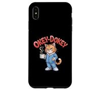 Okey-Dokey Cat Coffee Pajamas Funny Morning Humor Design Case for iPhone XS Max