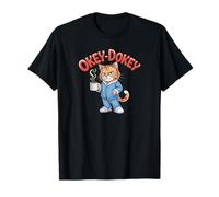 Okey-Dokey Cat Coffee Pajamas Funny Morning Humor Design T-Shirt