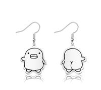 OKEYCH 90s Retro Mobile Keystring Game Gift Cartoon Butt Earrings Nostalgia Jewelry Cartoon Cosplay Merch, Metal, alloy