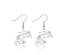 OKEYCH B-lue Tongue Skink Lover Gift Blue Tongue Skink Earrings B-lue Ton-gue Sk-ink Owner Jewelry, Metal, alloy