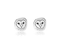 OKEYCH BarnOwl Lover Gift Barn Owl Stud Earrings Bird Watcher Biding Gift, Metal, alloy