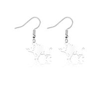 OKEYCH Boar Lover Gift Wild Boar Shape Earrings Who Loves Boar Jewelry B-oar Design G-ift Wildlife Conservation G-ift, Metal, alloy