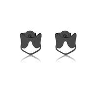 OKEYCH Cat Lover Gift Black and White Tuxedo Cat Necklace Bicolor Cat Fan Jewelry Cosplay Merch, Metal, alloy