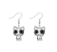 OKEYCH Creature Inspired Gift Creature Earrings The Cat Jewelry Cat Meme