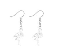 OKEYCH Flamingo Lover Gift Flamingo Earrings Flamingo Fan Jewelry Flamingo Design Gift, Metal, alloy
