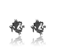 OKEYCH Frog Lover Gift Frogs Jump Stud Earrings Who Loves Frogs Jewelry Frog Merch, Metal