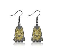 OKEYCH Horror Movie Inspired Gift Monster Fan Earrings Classic Horror Movie Fandom Jewelry Horror Cosplay Merch, Metal, alloy