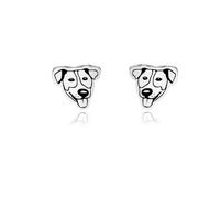 OKEYCH Jack Russell Terrier Lover Gift Jack Russell Terrier Stud Earrings Jack Russell Terrierl Mom Jewelry Pet Dog Gift, Metal, alloy