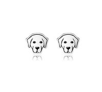 OKEYCH Labrador Lover Gift Labrador Design Stud Earrings Labrador Mom Jewelry Labrador Owner Gift, Metal, alloy