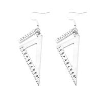 OKEYCH Math Lover Gift Math Teacher Earrings Woman Engineer Jewelry Math Stu-dent Teacher Gift, Metal, alloy