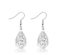 OKEYCH Math Lover Gift Math Teardrop Earrings Math Teacher Jewelry Ma-th Geek G-ift Mathematical Present, Metal, alloy