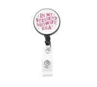 OKEYCH Midwife Gift in My STU-dent Midwife Era Badge Reel Ba-by Catcher to Be Badge Holder Midwife in Progress Gift (STU-dent Midwife Era B)