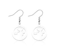 OKEYCH Moose Lover Gift Moose Design Earrings Who Loves Moose Jewelry MooseShape Gift Wildlife Conservation G-ift, Metal, alloy