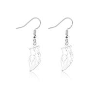 OKEYCH O-wl Lover Gift Gift Owl Design Earrings O-wl Fan Jewelry Bird Watcher Zookeeper G-ift, Metal, alloy