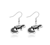 OKEYCH Uromastyx Lizard Lover Gift Uromastyx Lizard Earrings Uromastyx Lizard Owner Jewelry Uromastyx Merch, Metal, alloy
