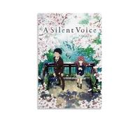 OKFPLM A Silent VoiceRetro Style Poster Canvas Wall Art Vintage Asian Decor Print for Bedroom & Living Room Decorations12x18inch(30x45cm) Unframe-style