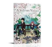 OKFPLM A Silent VoiceRetro Style Poster Canvas Wall Art Vintage Asian Decor Print for Bedroom & Living Room Decorations08x12inch(20x30cm) Frame-style