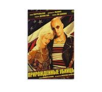 OKFPLM Natural Born KillersRetro Style Poster Canvas Wall Art Vintage Asian Decor Print for Bedroom & Living Room Decorations20x30inch(50x75cm) Unframe-style