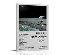 OKFPLM Rauw Alejandro Playa SaturnoRetro Style Poster Canvas Wall Art Vintage Asian Decor Print for Bedroom & Living Room Decorations12x18inch(30x45cm) Frame-style