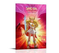 OKFPLM She-Ra And The Princesses of PowerRetro Style Poster Canvas Wall Art Vintage Asian Decor Print for Bedroom & Living Room Decorations16x24inch(40x60cm) Frame-style
