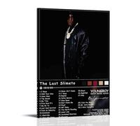 OKFPLM The Last Slimeto YoungBoy Never Broke AgainRetro Style Poster Canvas Wall Art Vintage Asian Decor Print for Bedroom & Living Room Decorations24x36inch(60x90cm) Frame-style