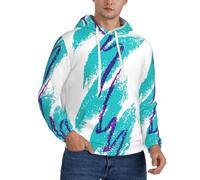 OKFSTY 90'S Cup Design Mens Sherpa Hoodie, Premium Fleece Lined Pullover With Adjustable Hood, Heavyweight Fleece Hoodie